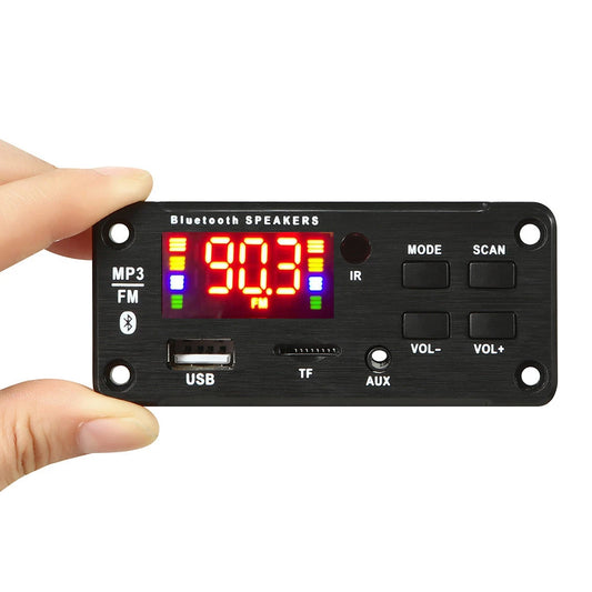 12V MP3 WMA Decoder Board 50W 2*25W Wireless Bluetooth 5.0 Amplifier Car Audio USB TF FM Radio Module MP3 Player