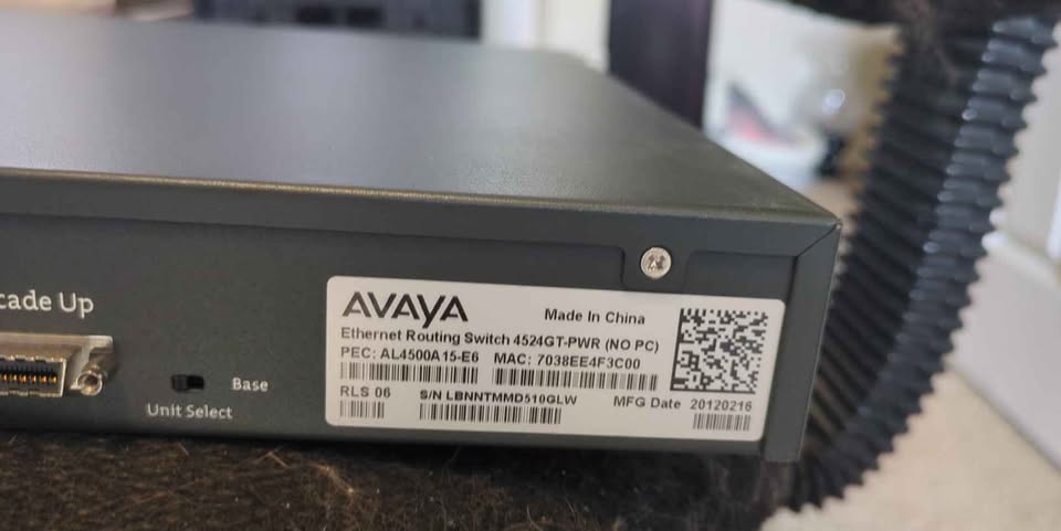 Avaya AL4500A15-E6 4524GT-PWR Ethernet Routing Switch Switch - 24 ports