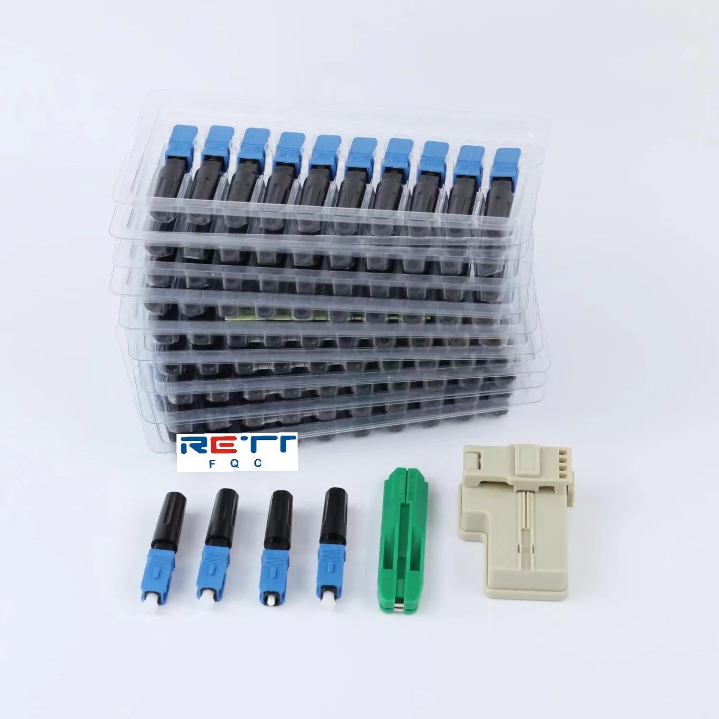 SC APC Fiber Optic Fast Connectors Single Mode SC UPC Fiber Optic Quick Connectors Mechanical Adapter for FTTH CATV Network
