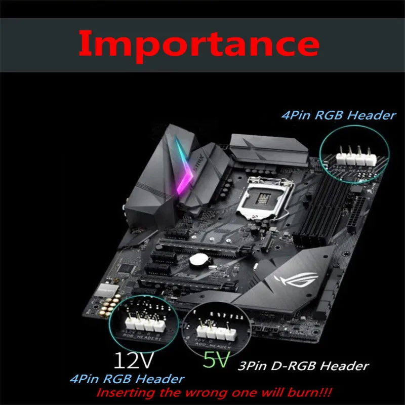 SYNC Motherboard Cable RGB Splitter 12V 4Pin 5V 3Pin Header Addressable RGB Hub Transfer Extension Cable For ASUS GIGABYTE MSI