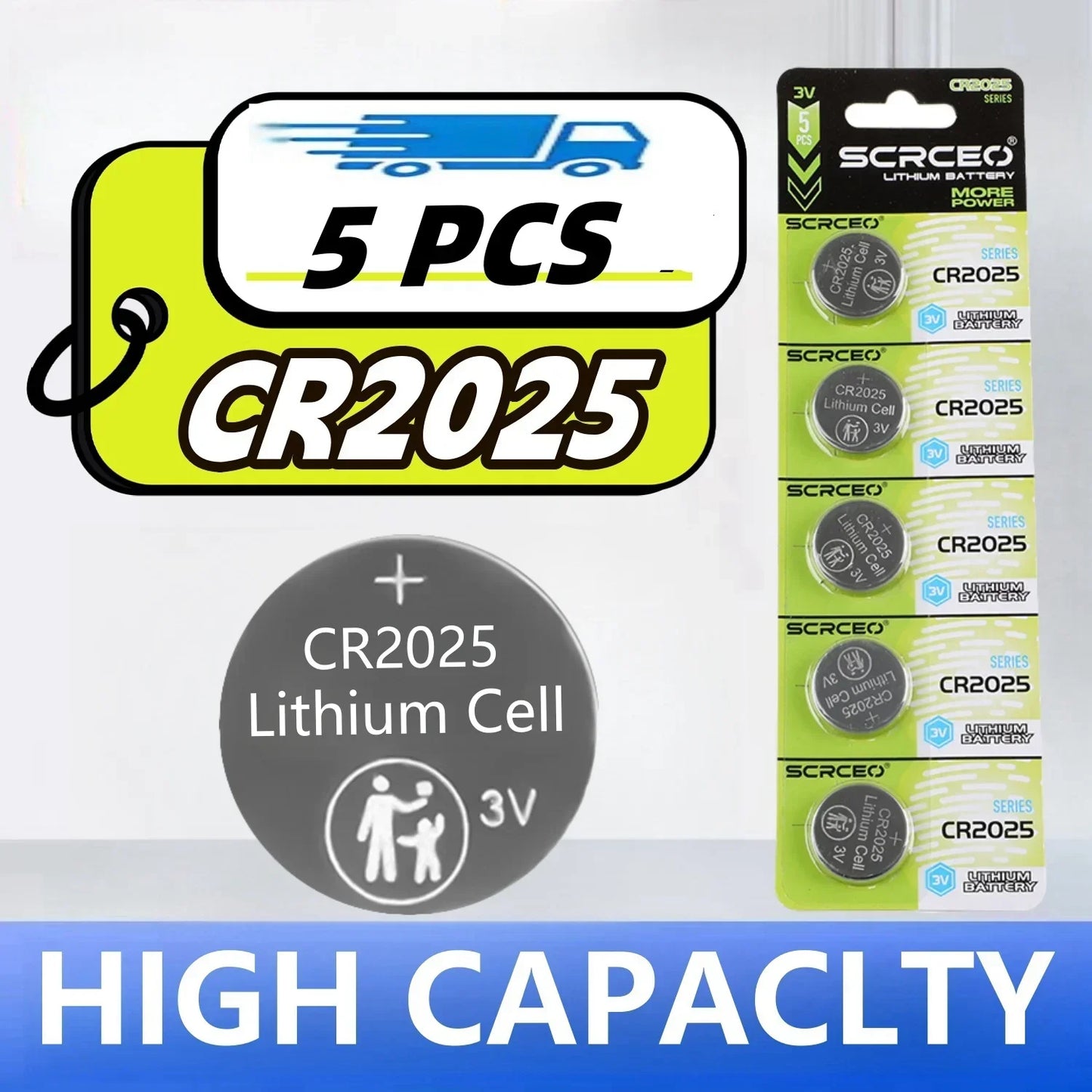 2-50PCS 3V CR2025 CR 2025 Lithium Button Battery DL2025 BR2025 5003LC LM2025 Coin Cell Watch Batteries For Toys Clock Computer