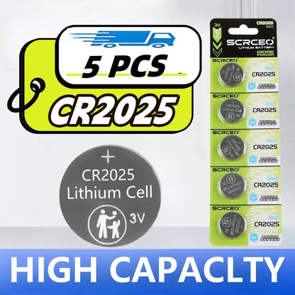2-50PCS 3V CR2025 CR 2025 Lithium Button Battery DL2025 BR2025 5003LC LM2025 Coin Cell Watch Batteries For Toys Clock Computer