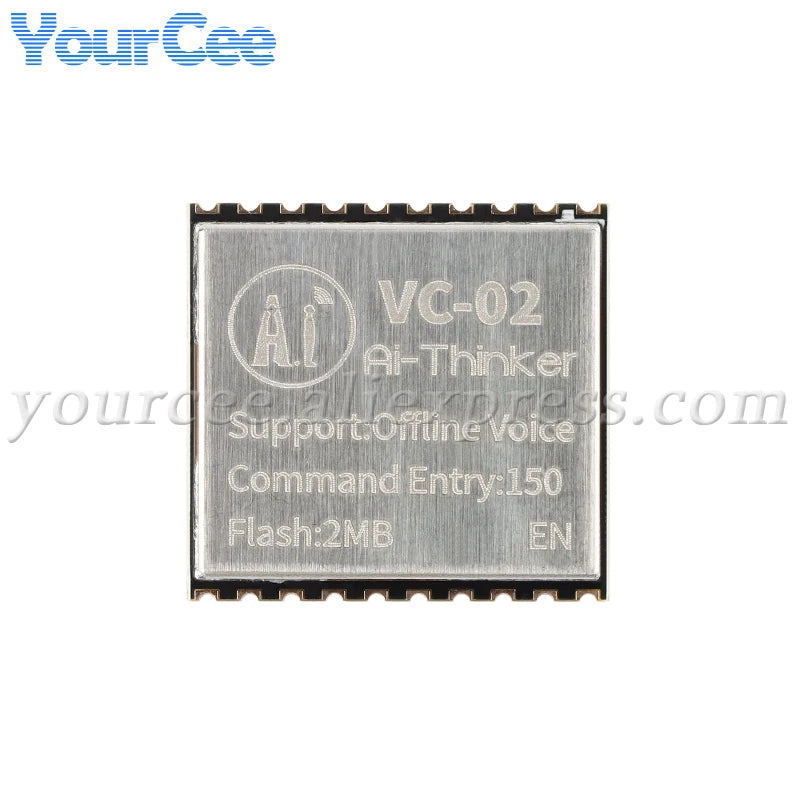 2pcs/1pc VC-02 VC-01 AI Intelligent Network-free Pure Offline Voice Development Board VC02 2MB Recognition English Sound Control