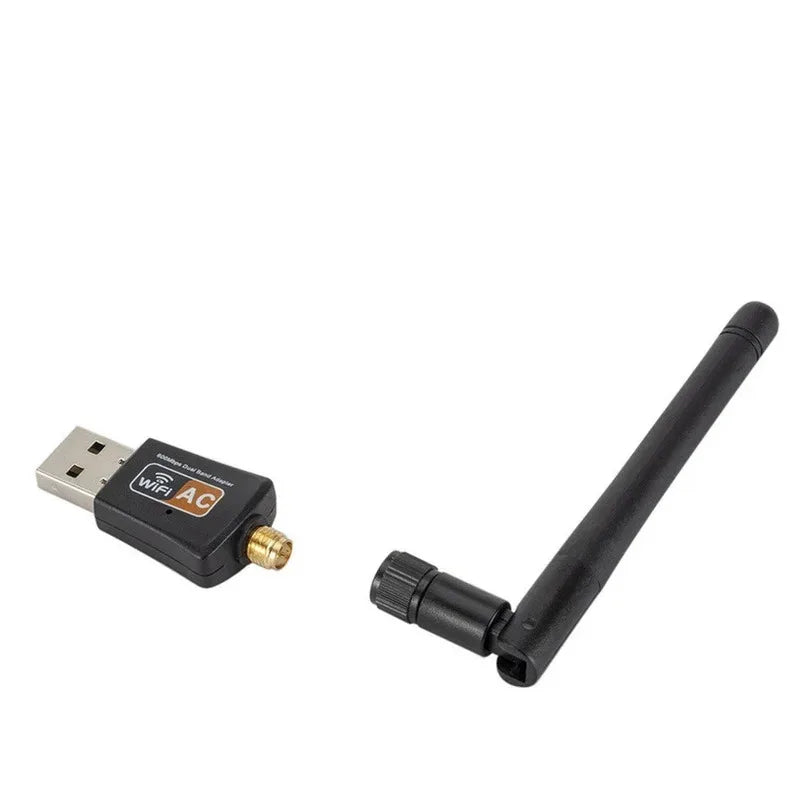600Mbps USB Wifi Adapter 5GHz+2.4GHz USB2.0 Receiver Wireless Network Card Lan Wi-Fi High Speed Antenna 150Mbps USB WiFi Adapter