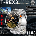 T-Rex 3 Pro Military Grade AGPS Smart Watch 5ATM Waterproof Dual-band GNSS Compass Altimeter AMOLED Swim Sports Smart Watch Men