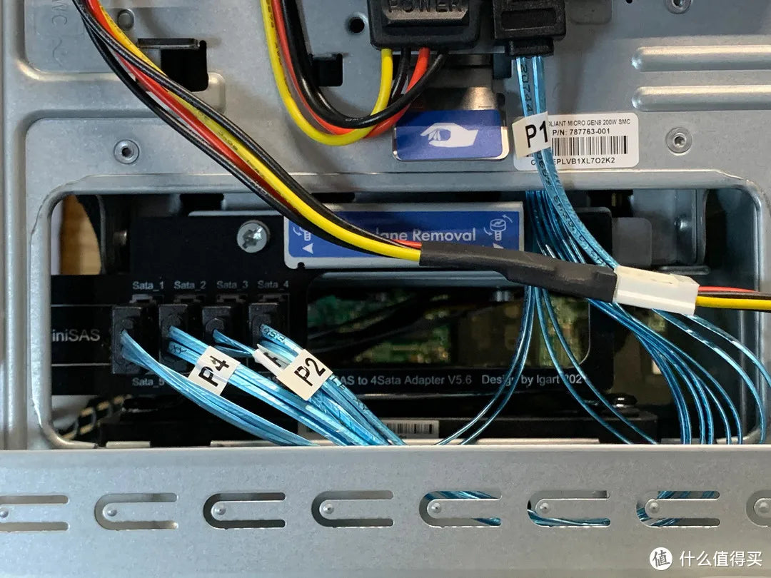 Server SAS Cable  SATA 3 6Gbps X 4 High Speed Serial Port Easy to Install and Organize for SSD Hard Drive HDD Data Line