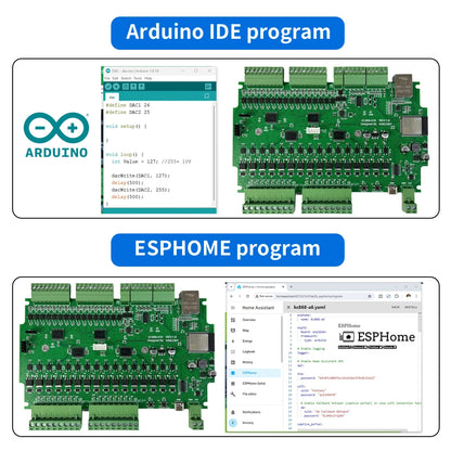 A16 ESP32 ESPHome Relay Baord Support Ethernet WiFi I2C RF 433Mhz RS485 Temperature Humidity Tasmota Arduino IDE Tuya MQTT IFTTT