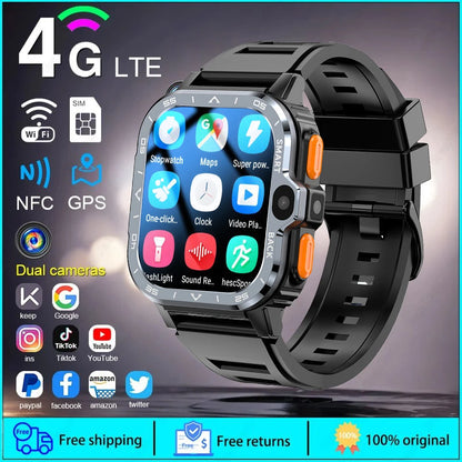New For XIAOMI PGD Android Smart Watch Men GPS 16G/64G ROM Storage HD Dual Camera  2G 4G SIM WIFI Wireless Fast Internet Access