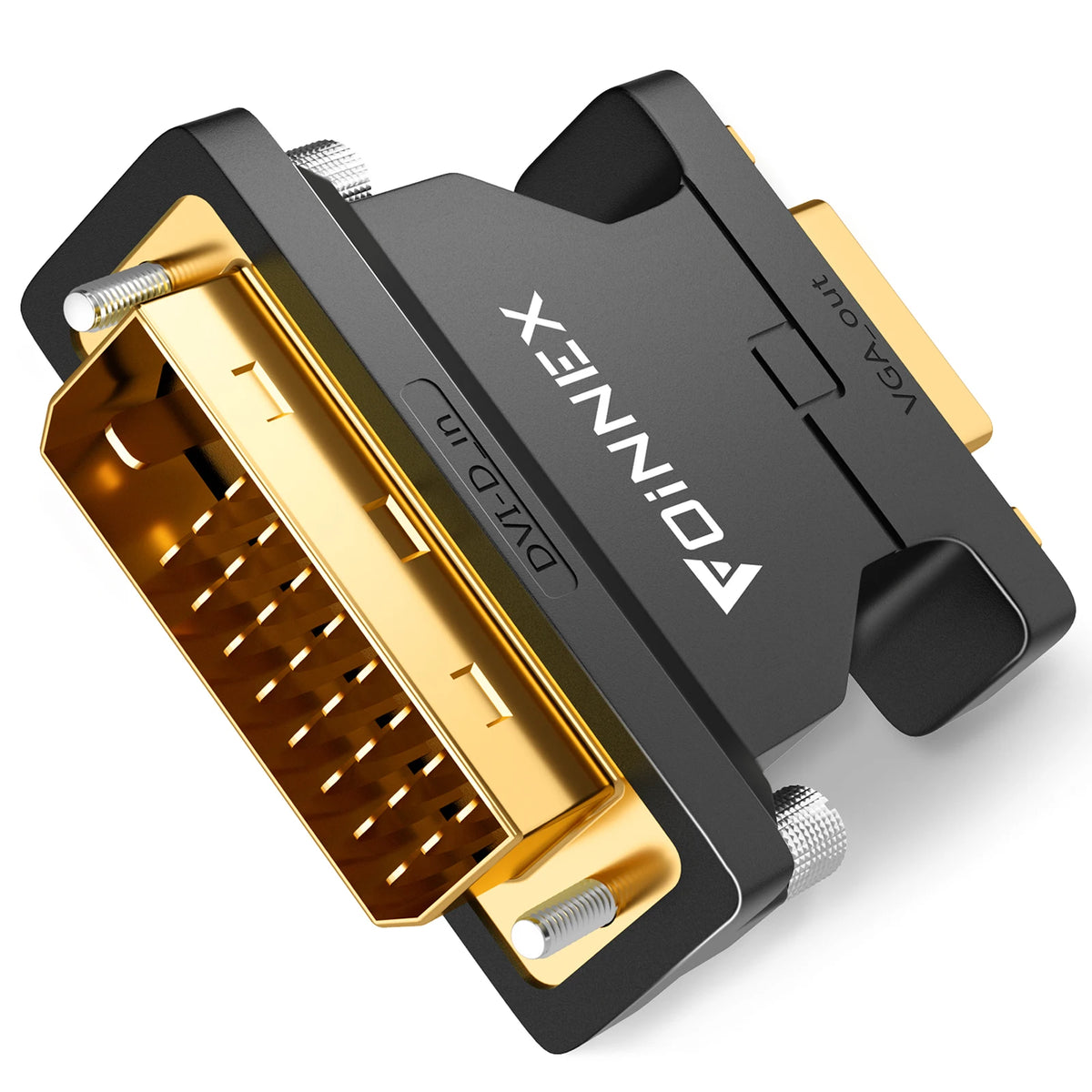 DVI-I to VGA, FOINNEX DVI to VGA Adapter Compatible for Old VGA Monitor, TV and New Graphics Card