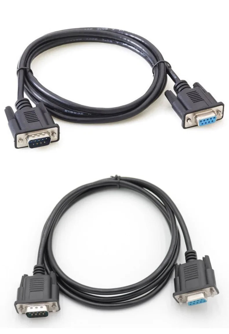Db9 Serial Port Line Rs232 Cable Connecting Line Adapter Male To Male/female Cross Data Line Extension Cable Jack Adapter 1m-20m