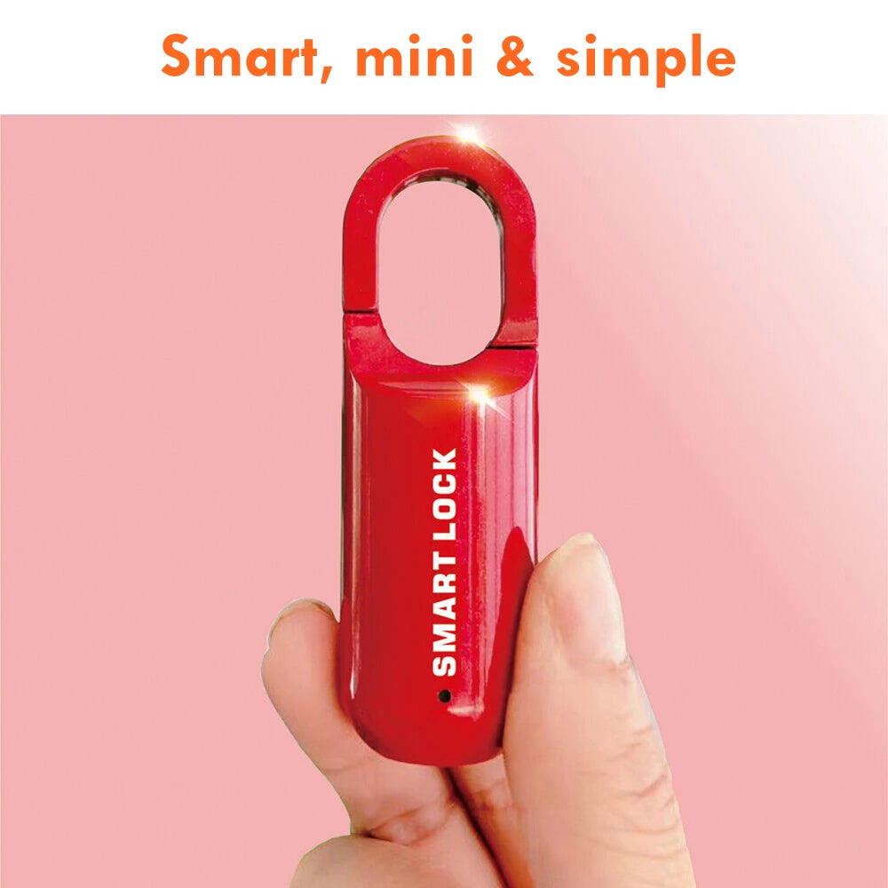 Smart Home Biometric Electronic Lock Fingerprint Locks Padlock Keyless USB Rechargeable Anti-theft Handbag Security Protection