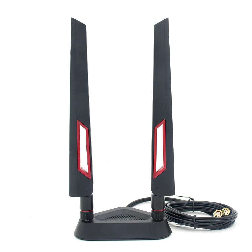 High Gain 2.4G 5.8G 5G Dual Frequency Extension Cable External Antenna  Magnetic Suction Base For ASUS Wifi Router Wireless Card