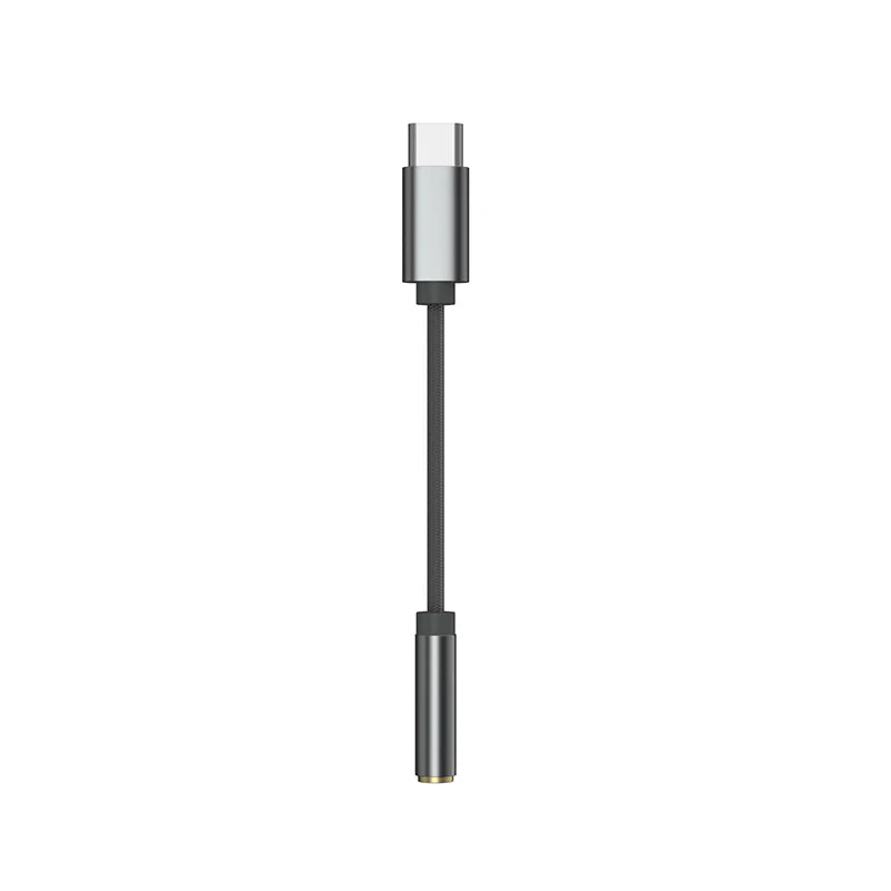 KZ AM01 Type-C to 3.5mm Audio Adapter 32bit/384kHz Hi-Fi DAC + IC Amplifier Dual Chip Earphone Audio Cable
