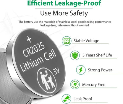 2-50PCS 3V CR2025 CR 2025 Lithium Button Battery DL2025 BR2025 5003LC LM2025 Coin Cell Watch Batteries For Toys Clock Computer