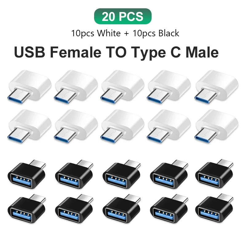 EXSKOF OTG USB 3.0 To Type C Adapter Type-c Female to USB Male Converter for Macbook Xiaomi Samsung OTG Connector