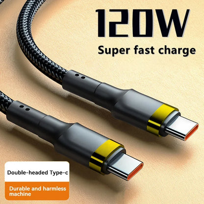 Xiaomi PD 120W Fast Charging For Samsung S24 USB C TO USB Type C Cable For iPhone 15 Plus Pro Max Xiaomi 14 Quick Fast Charger