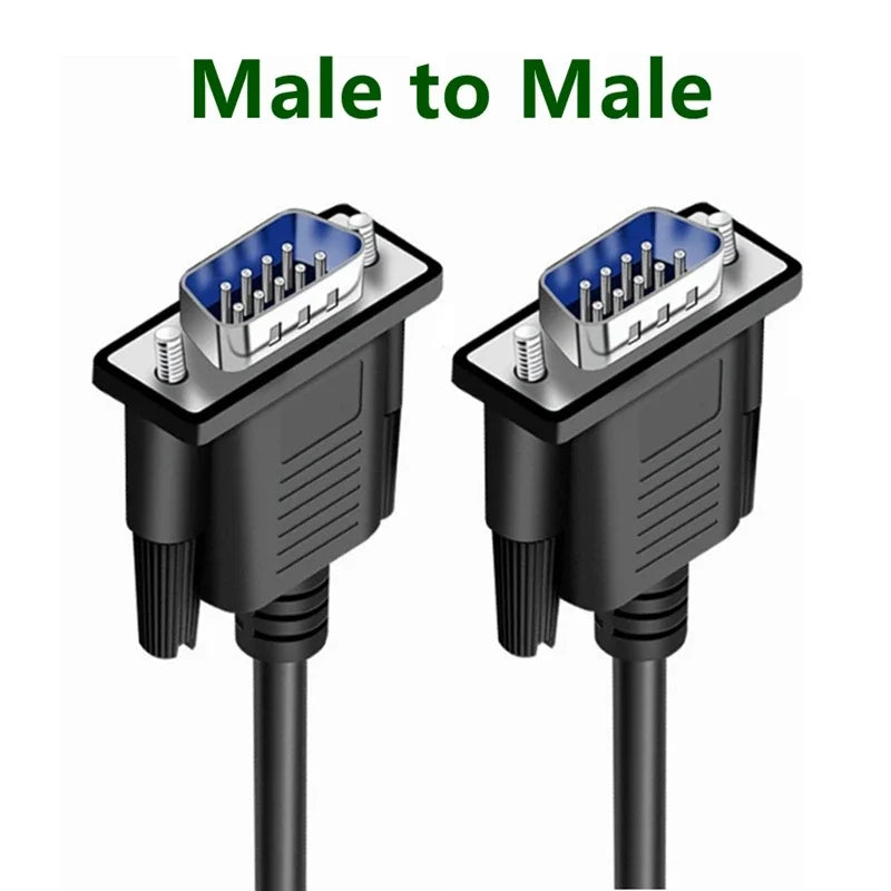 Db9 Serial Port Line Rs232 Cable Connecting Line Adapter Male To Male/female Cross Data Line Extension Cable Jack Adapter 1m-20m
