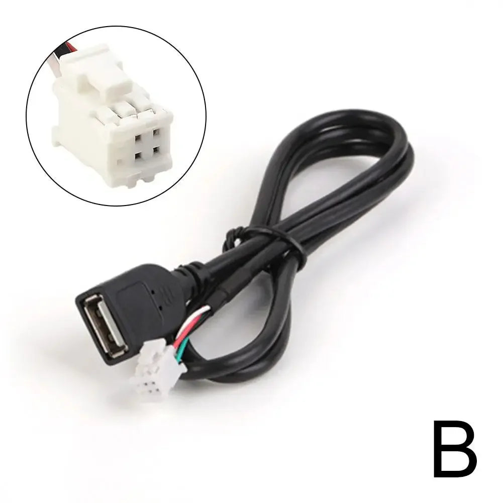 4/6 Pin Usb Cable Car Radio Accessories Black USB Navigation Cable For Android 2 Model H5O9