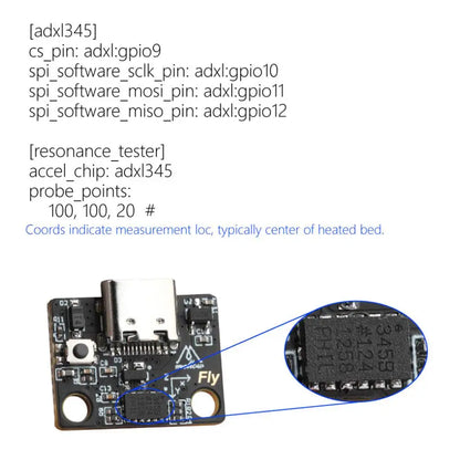 Fly-adxl345 Accelerometer Usb Board For Klipper Gemini Rspberry Pi Voron V0.1 2.4 Vzbot Hevort Ender 3 3d Printer Parts H5C0