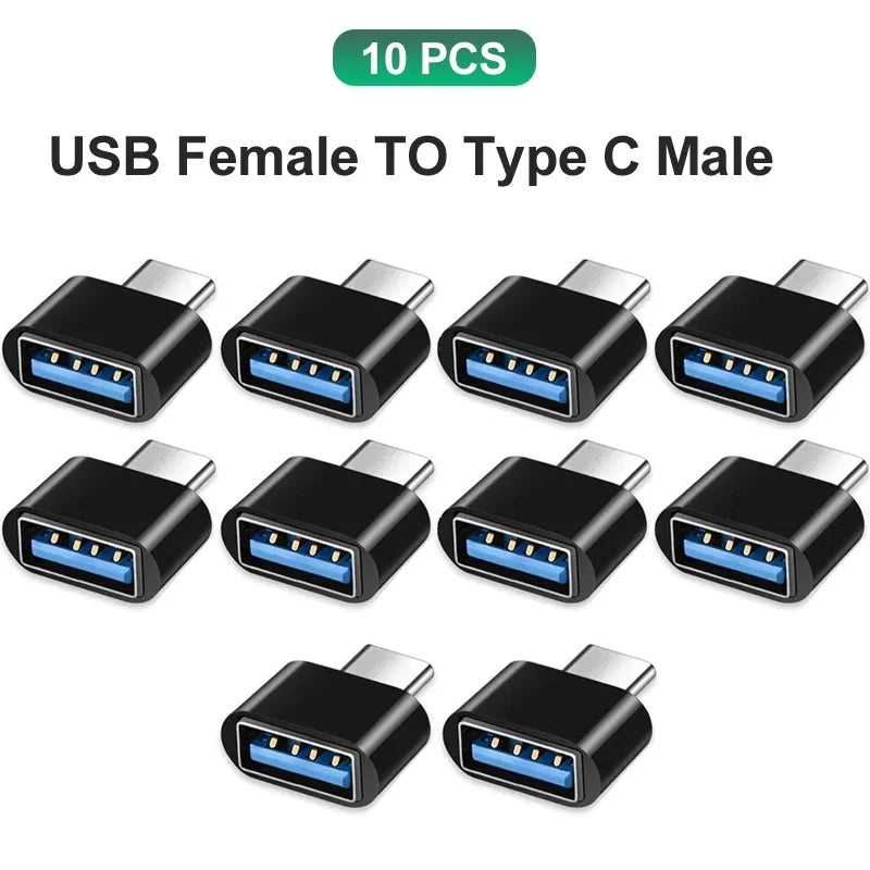 EXSKOF OTG USB 3.0 To Type C Adapter Type-c Female to USB Male Converter for Macbook Xiaomi Samsung OTG Connector