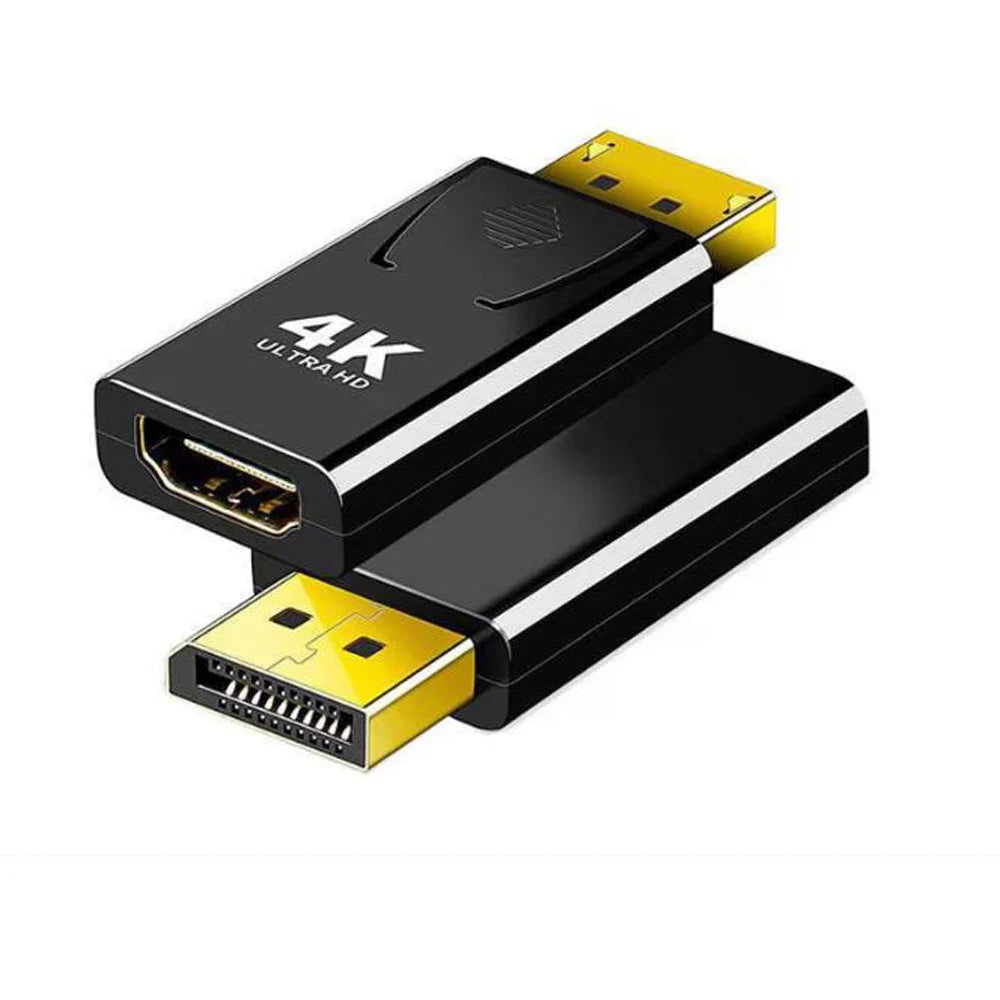DP to  Male to Female Converter 4K Display Port to -Compatible Adapter Video Audio HD Cable for PC TV Laptop Projector