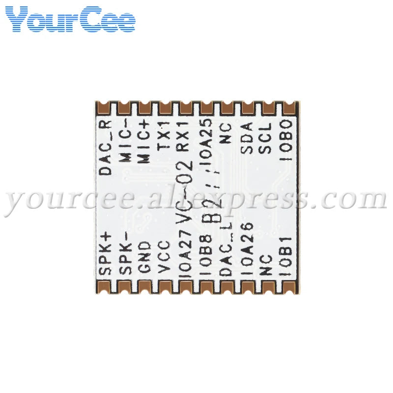 2pcs/1pc VC-02 VC-01 AI Intelligent Network-free Pure Offline Voice Development Board VC02 2MB Recognition English Sound Control