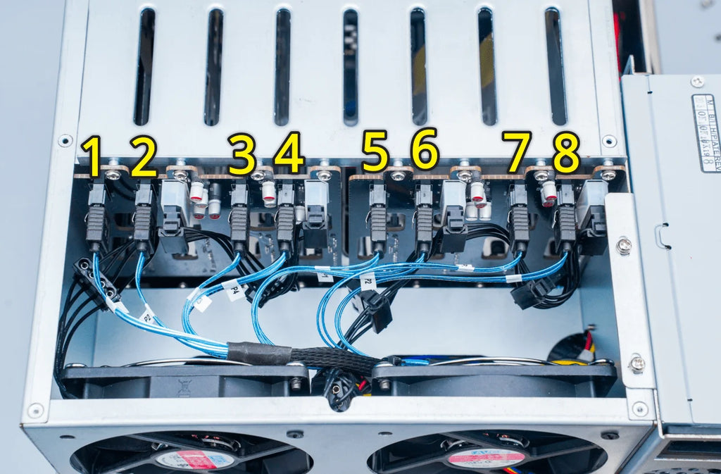 Server SAS Cable  SATA 3 6Gbps X 4 High Speed Serial Port Easy to Install and Organize for SSD Hard Drive HDD Data Line