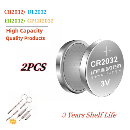 CR2032 Lithium Button Coin Cell 2032 Battery Compatible with AirTag Key FOBs calculators Coin counters Watches 2-40pcs etc