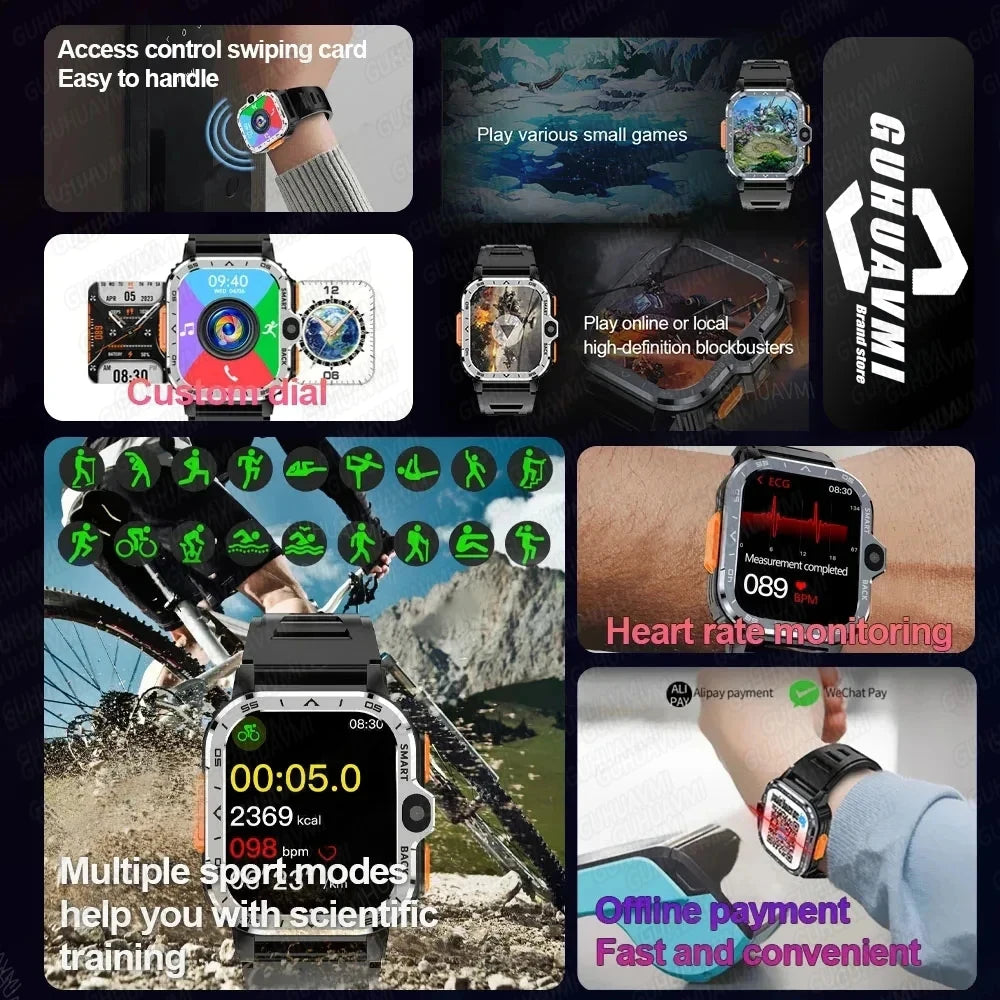 New For XIAOMI PGD Android Smart Watch Men GPS 16G/64G ROM Storage HD Dual Camera  2G 4G SIM WIFI Wireless Fast Internet Access