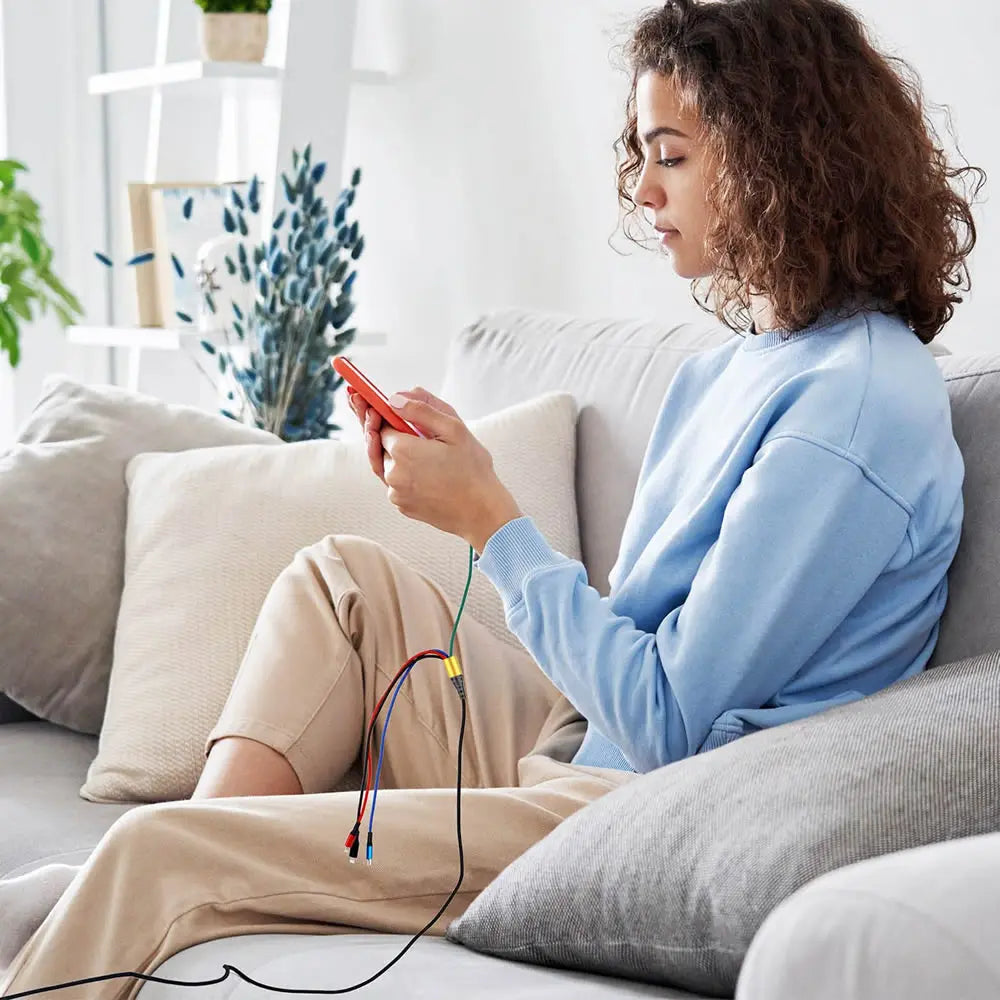 4 in 1 USB Type C Cable for iPhone 14 Pro Max 3 in 1 USB Charging Cable 2 in 1 Micro Cable for Samsung Xiaomi Huawei & More