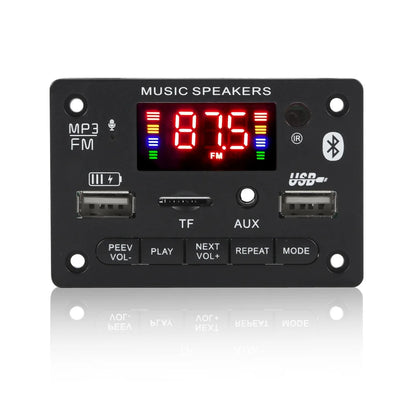 12V MP3 Decoder Board Module Bluetooth 5.0 Car USB MP3 Player TF Card Slot USB FM with Microphone Handsfree