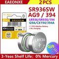2PCS-50PCS 1.55V AG9 LR936 394 SR936SW CX194 LR45 Button Batteries G9A 194 394A SR936 L936F Cell Coin Watch Toys Remote Battery