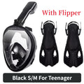 Underwater Scuba Anti Fog Full Face Diving Mask Snorkeling Respiratory Masks Safe Waterproof Swimming Equipment for Adult Kids