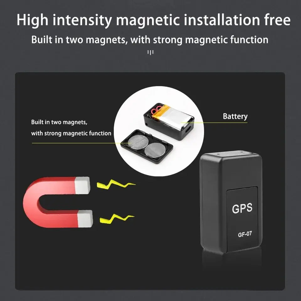 Gps Locator Remote Small Strong Magnetic Car Vehicle Anti-Theft and Loss Prevention Tracker Car Tracking Device Gf-07