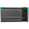 16 Channels Audio Sound Mixer Depusheng MG16 Mixing DJ Console USB with 48V Phantom Power 256 DSP Effects Sound Table for stage