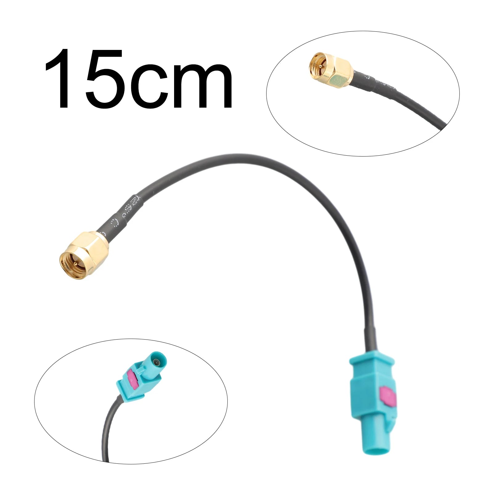 Universal Antenna Adapter Cable Fakra-Z Male To SMA Male Plug For GSM GPS DAB TV Antennas RG174 Cable
