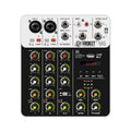 FROKET V4 Audio Mixer DJ Controller Mixing Bluetooth Phantom Power Delay Repaeat Effect  For Sound Mixing Console PC Recording