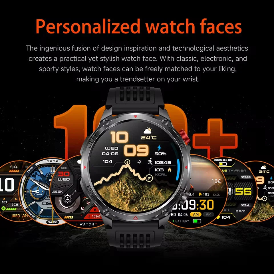 T-Rex 3 Pro Military Grade AGPS Smart Watch 5ATM Waterproof Dual-band GNSS Compass Altimeter AMOLED Swim Sports Smart Watch Men