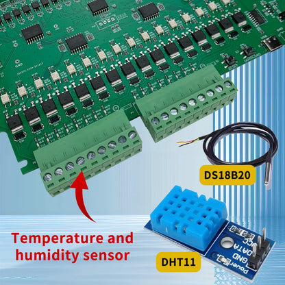 A16 ESP32 ESPHome Relay Baord Support Ethernet WiFi I2C RF 433Mhz RS485 Temperature Humidity Tasmota Arduino IDE Tuya MQTT IFTTT