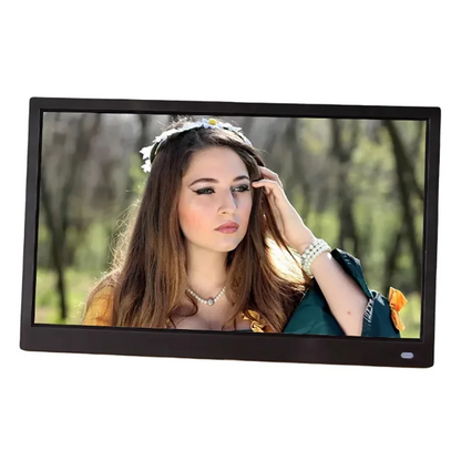 HBCBX 15.6-inch 2K digital photo frame 1920 * 1080, horizontal and vertical USB/SD video, music, picture Christmas gift