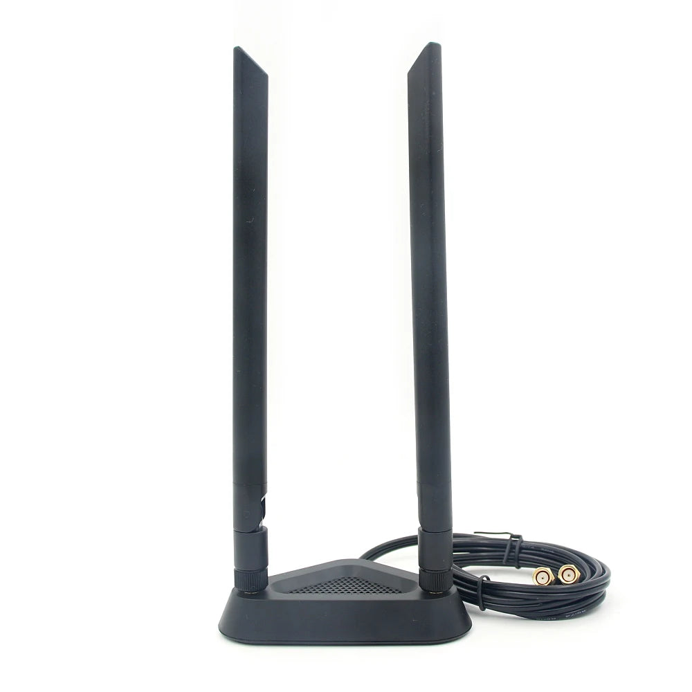 High Gain 2.4G 5.8G 5G Dual Frequency Extension Cable External Antenna  Magnetic Suction Base For ASUS Wifi Router Wireless Card
