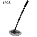 New Car Wash Mop Cleaning Brush Telescoping Long Handle Cleaning Mop Retractable Bent Bar Car Wash Brush Car Cleaning Tools